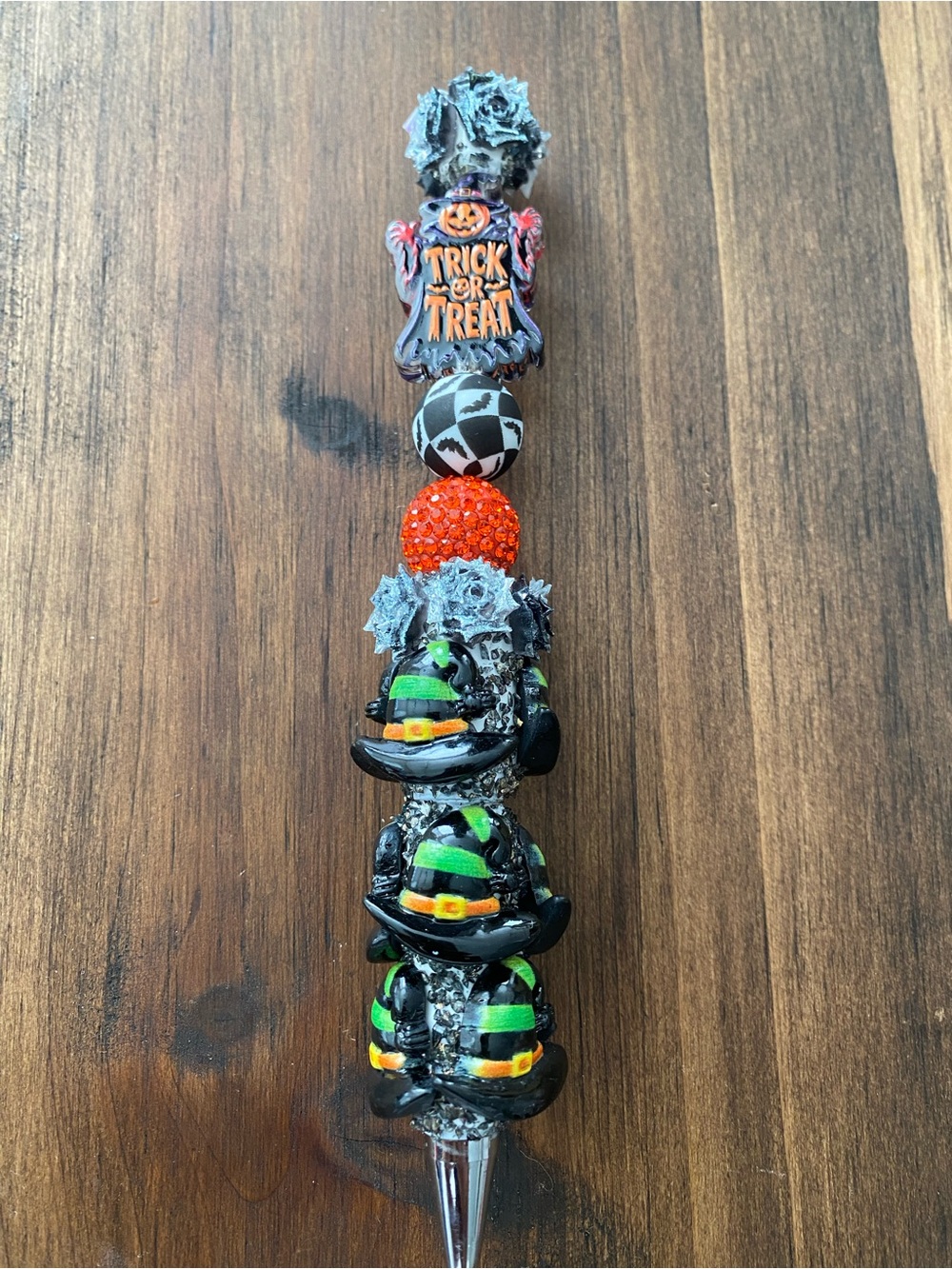 Halloween Witch Hat Wine Stopper - Black, Green, Orange